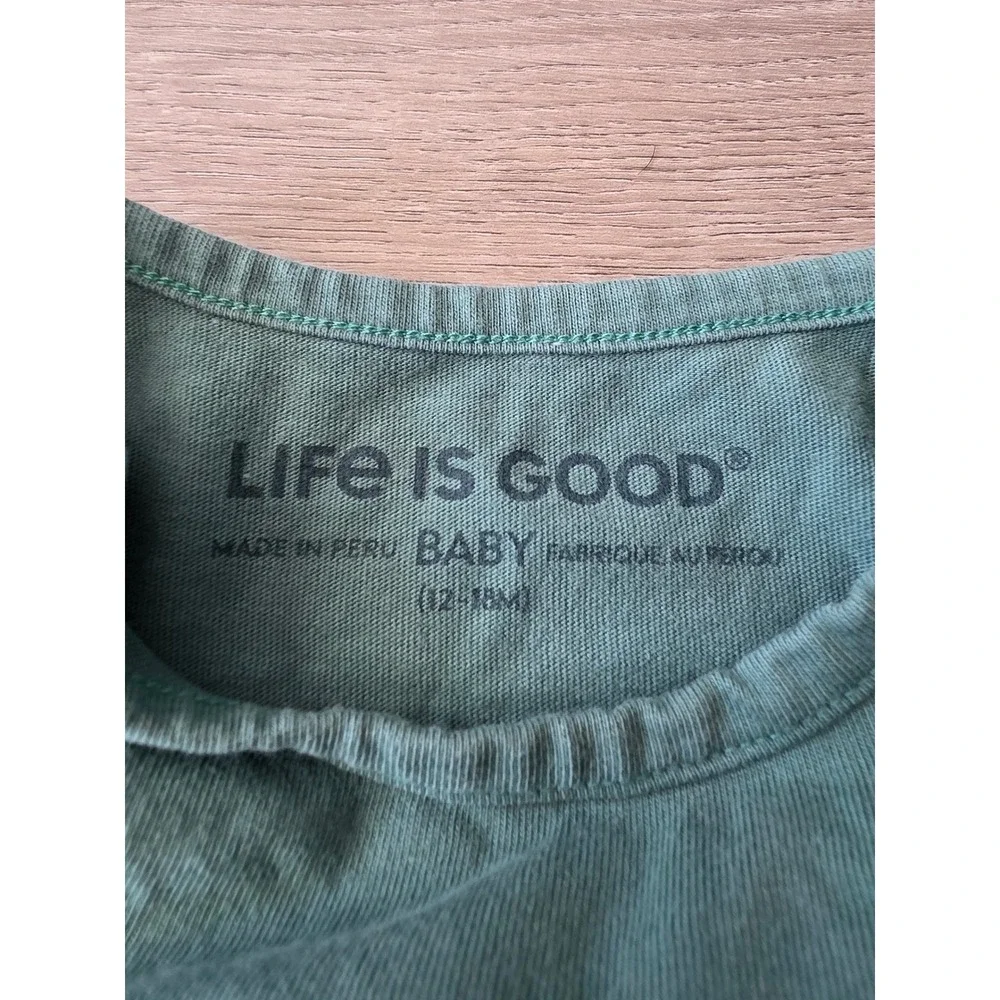 Life Is Good Infant Size 12-18 months Future Optimist Peace Sign‎ Bodysuit